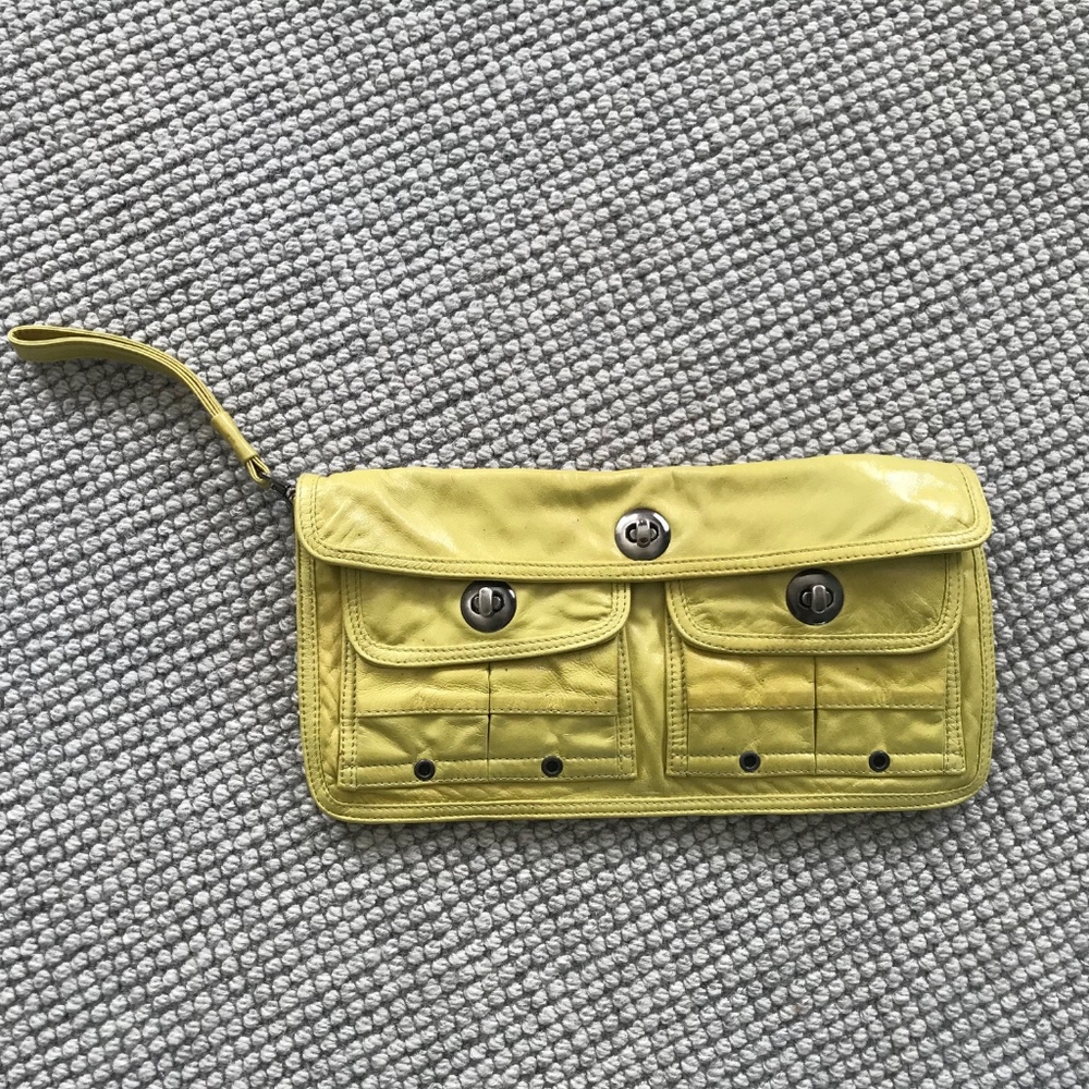 Neon Green Wristlet